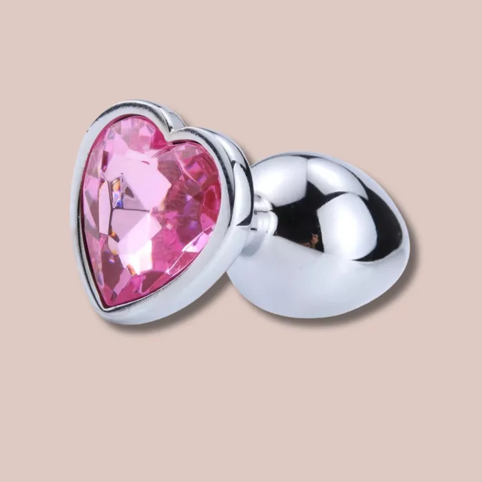 House of Chastity Anal Diamond Cut Effect Heart Butt Plug