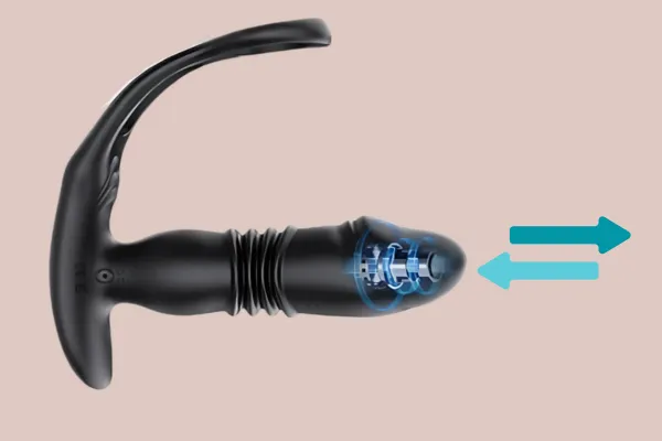 House of Chastity Male Sex Toys App Controlled Cock Ring and Extendable Butt Plug