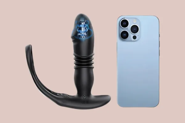 House of Chastity Male Sex Toys App Controlled Cock Ring and Extendable Butt Plug