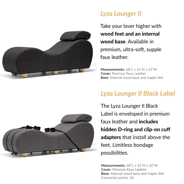 Liberator Lyza Lounger II Sensual Chair Black Label Liberator Anal