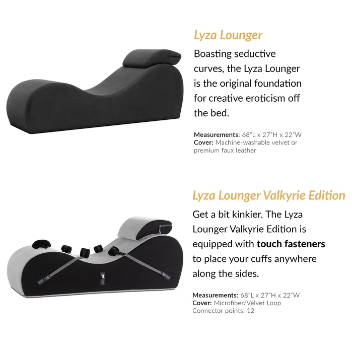 Liberator Lyza Lounger II Sensual Chair Black Label Liberator Anal