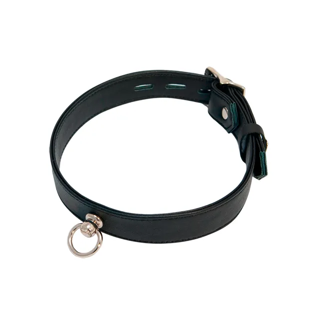 Love In Leather Male Sex Toys 1 Padded Leather Collar With Centre Ring