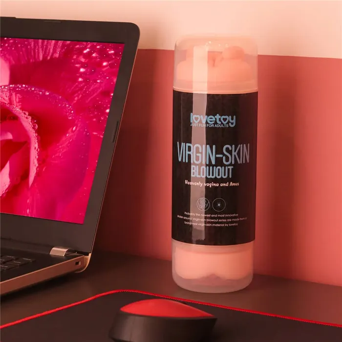 LOVETOY Male Sex Toys Virginskin Blowout Double Side Stroker Vagina and Anus LOVETOY Male Sex Toys Virginskin Blowout Double Side Stroker Vagina and Anus