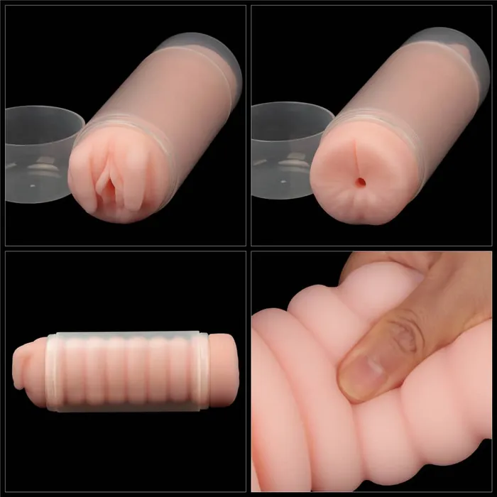 LOVETOY Male Sex Toys Virginskin Blowout Double Side Stroker Vagina and Anus