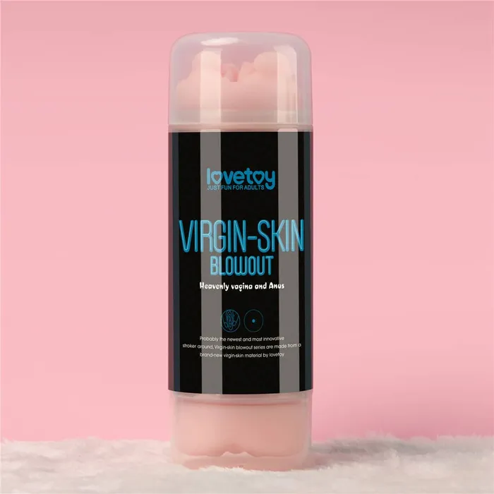 LOVETOY Male Sex Toys Virginskin Blowout Double Side Stroker Vagina and Anus