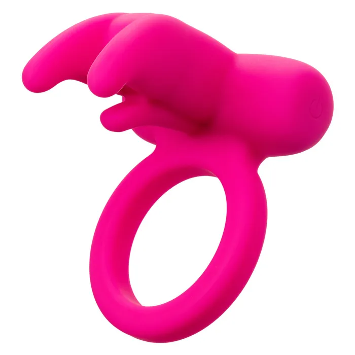 Male Sex Toys CalExotics Silicone Rechargeable Triple Clit Flicker Cock Ring