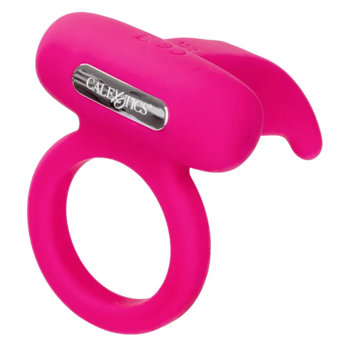 Male Sex Toys CalExotics Silicone Rechargeable Triple Clit Flicker Cock Ring