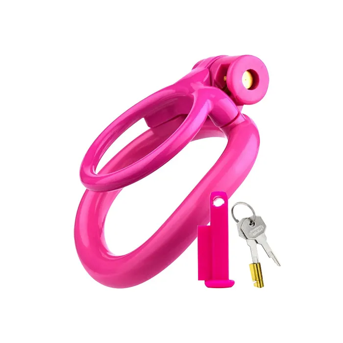 Male Sex Toys FRISKY BUSINESS SG Rosy Fortress Two Rings Chastity Cage