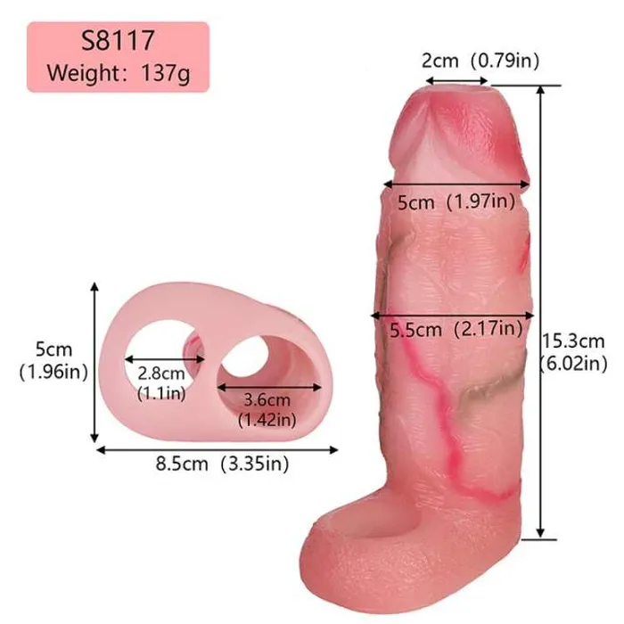 Male Sex Toys WATCH VIDEO Penis Sleeves SPW8117 Safystyle