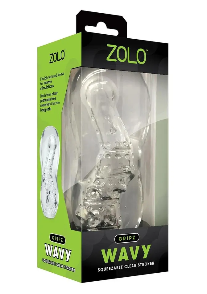Male Sex Toys Zolo Zolo Gripz Wavy Stroker Masturbator