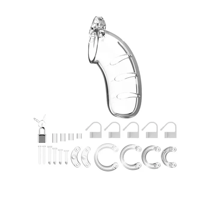 Man Cage Man Cage Model 03 Chastity Cock Cage Clear 45 inches Male Sex Toys