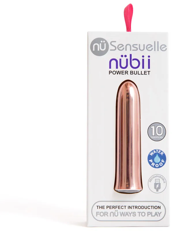 NU Sensuelle Nubii 10 Function Bullet Rose Gold Calvista Vibrators NU Sensuelle Nubii 10 Function Bullet Rose Gold Calvista Vibrators