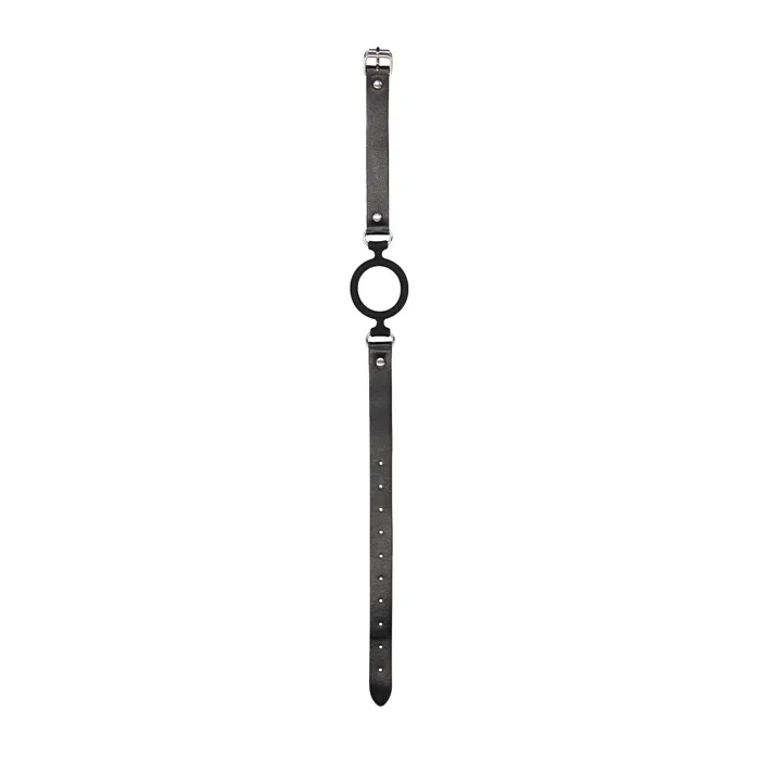 Ouch Male Sex Toys Ouch Silicone Ring Gag with Adjustable Leather Straps