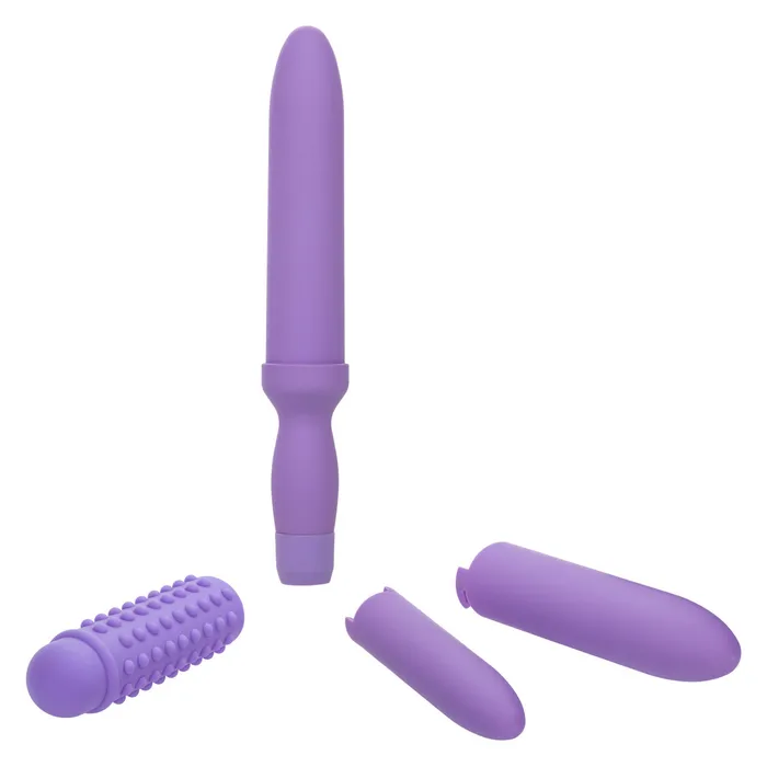Rechargeable Dilators Set of 4 Locking Sizes Plus Sleeve CalExotics Male Sex Toys