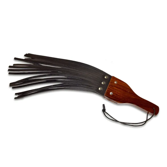 Restraints Prowler RED Prowler Red Fringe Paddle Leather and Wood
