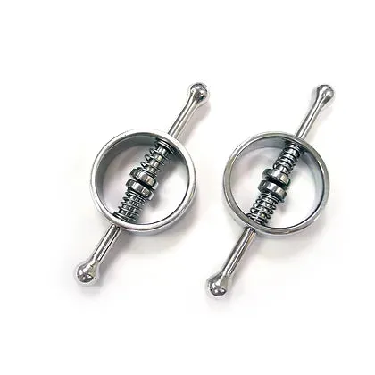 Rouge Spring Loaded Stainless Steel Nipple Clamps Rouge Dildos