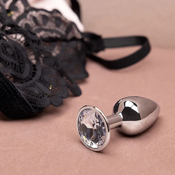 Shots America Anal Round Gem Butt Plug Small Diamond