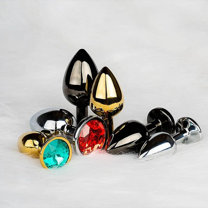 Shots America Anal Round Gem Butt Plug Small Diamond