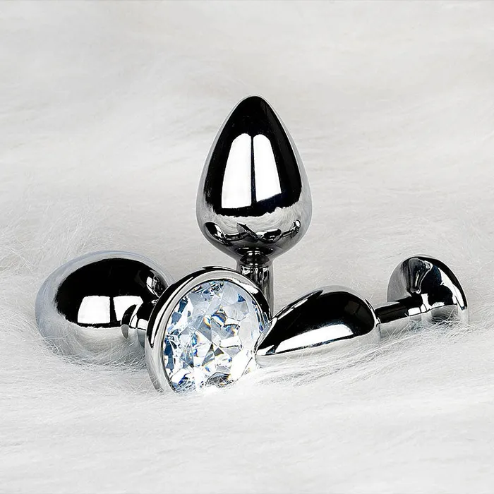 Shots America Anal Round Gem Butt Plug Small Diamond