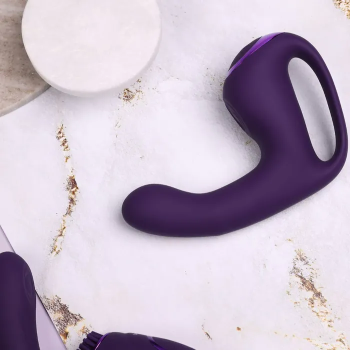 SHOTS Vibrators SHOTS Riko Triple Motor Thumper with Advanced Finger Motion Pulse Wave Stimulator Purple