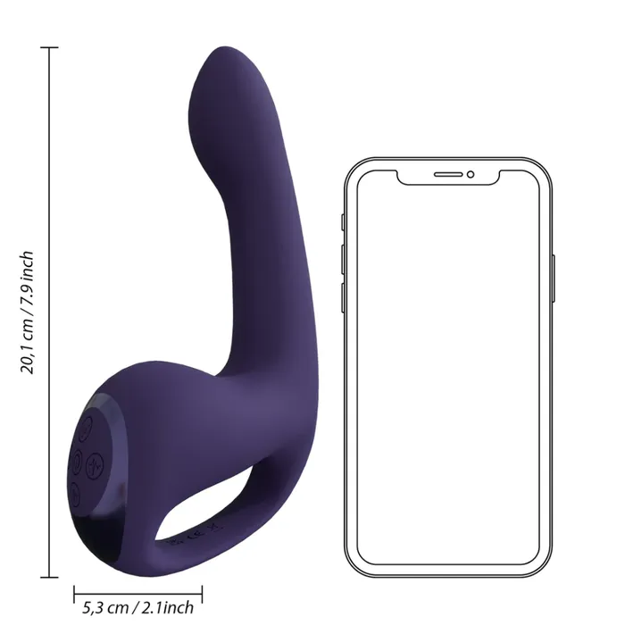 SHOTS Vibrators SHOTS Riko Triple Motor Thumper with Advanced Finger Motion Pulse Wave Stimulator Purple
