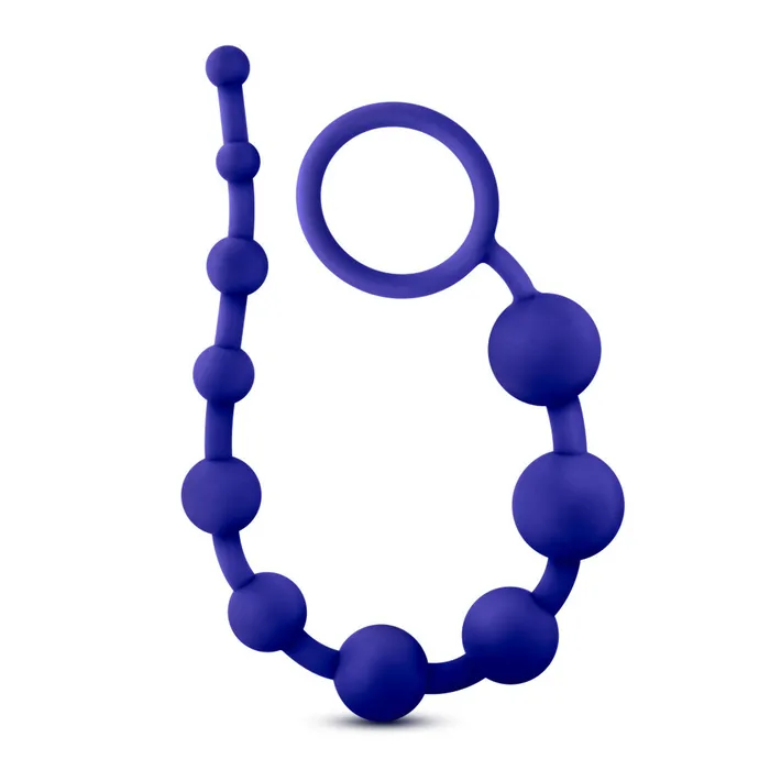 Silicone 10 Beads Indigo Blush Female Sex Toys