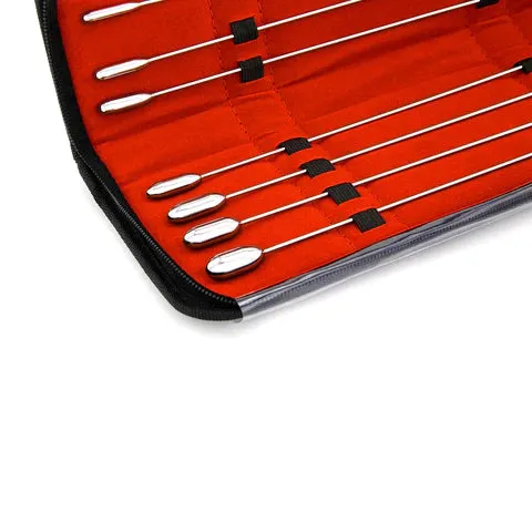 Traveling Tickle Trunk Male Sex Toys Rosebud Urethral Sound Set