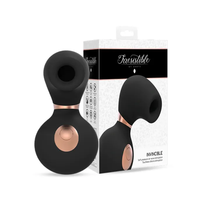 Vibrators SHOTS SHOTS Invincible Air Pulse Vibrator Black