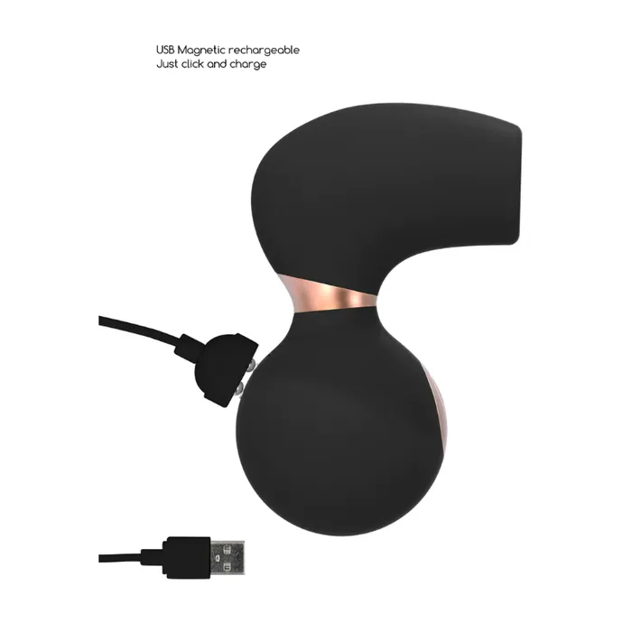 Vibrators SHOTS SHOTS Invincible Air Pulse Vibrator Black