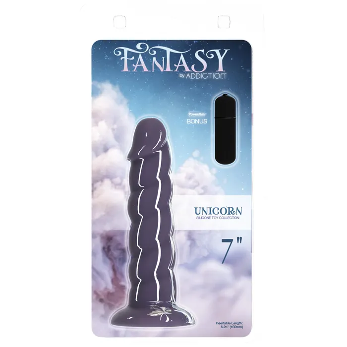 Addiction Fantasy Unicorn Dildo 7 Purple Addiction Dildos