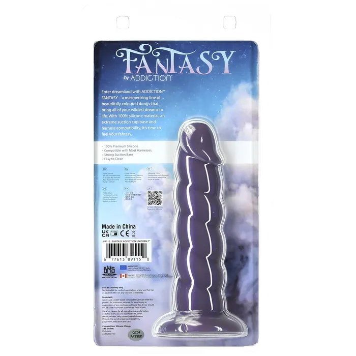 Addiction Fantasy Unicorn Dildo 7 Purple Addiction Dildos