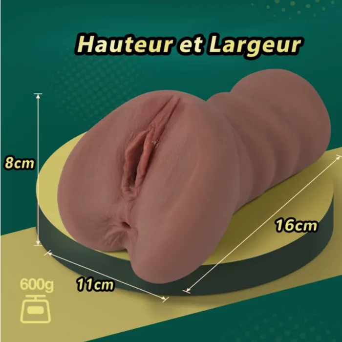 AJ50 Ella Realistic Brown Tender Pocket Pussy and Anal 13 lb Modi Male Sex Toys