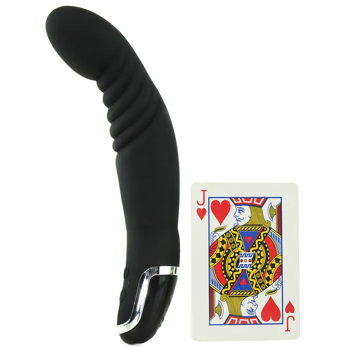 Anal CalExotics Dr Joel Silicone Ridged P Vibe in Black Anal CalExotics Dr Joel Silicone Ridged P Vibe in Black