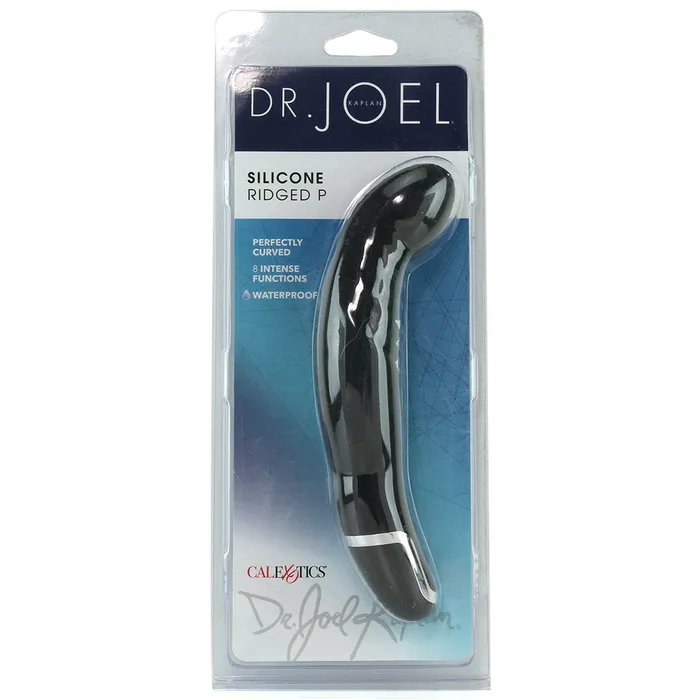 Anal CalExotics Dr Joel Silicone Ridged P Vibe in Black Anal CalExotics Dr Joel Silicone Ridged P Vibe in Black