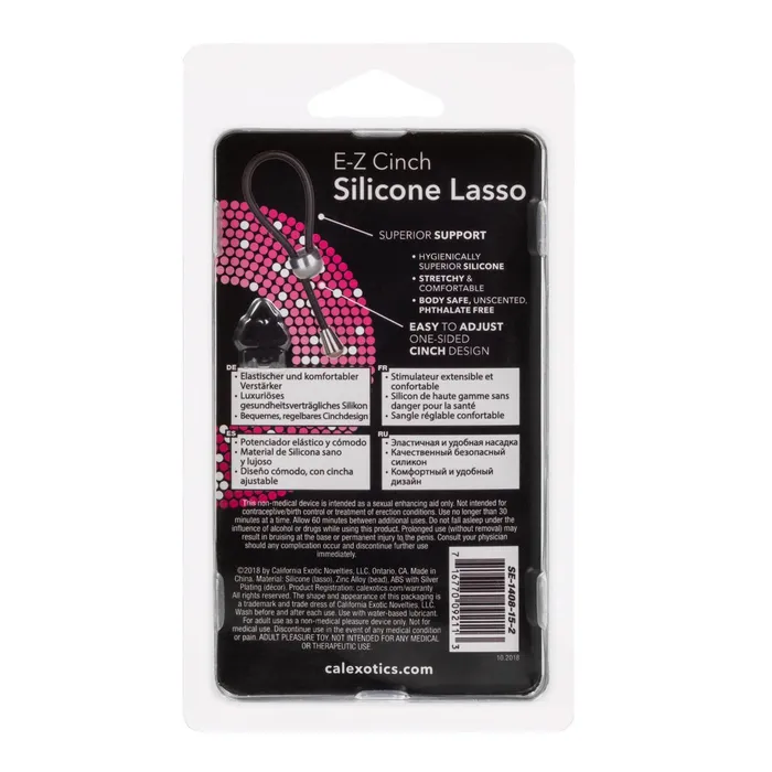 Anal CalExotics EZ Cinch Silicone Lasso Black CalExotics