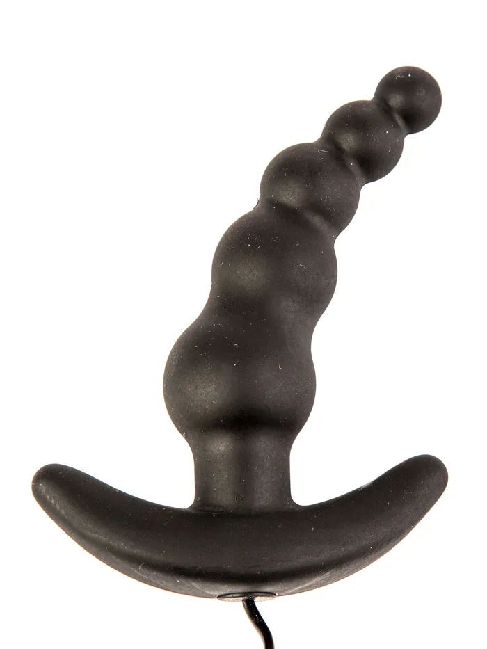 Anal HonourSkintwocom Love Beads Black Vibrating Butt Plug
