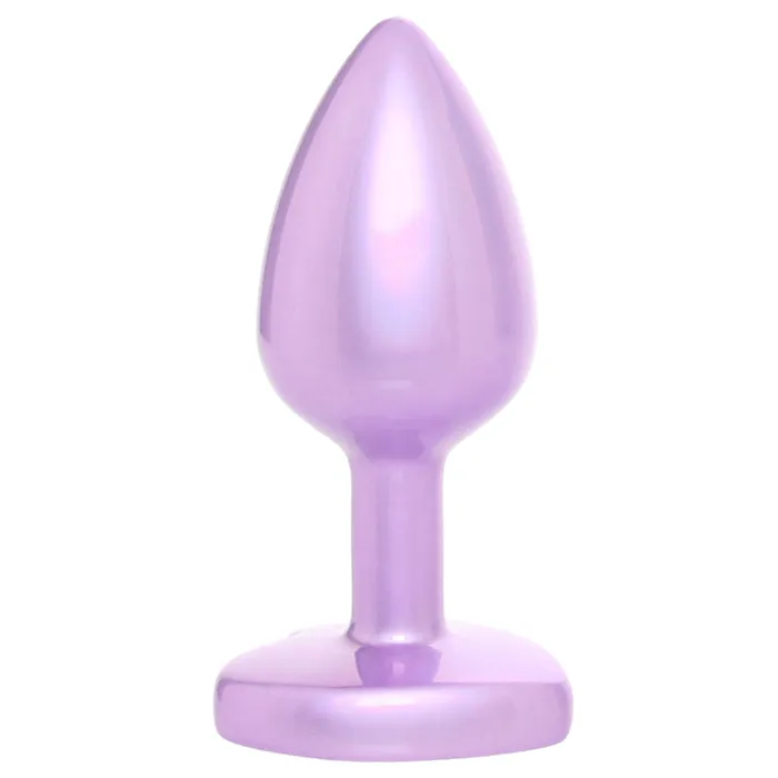 Anal Jewel Amethyst Heart Plug in Small Jewel