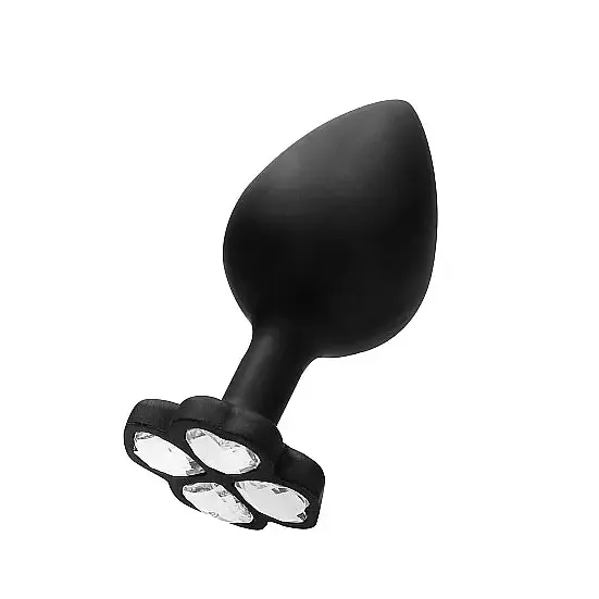 Anal Large Lucky Diamond Butt Plug Black SHOTS AMERICA