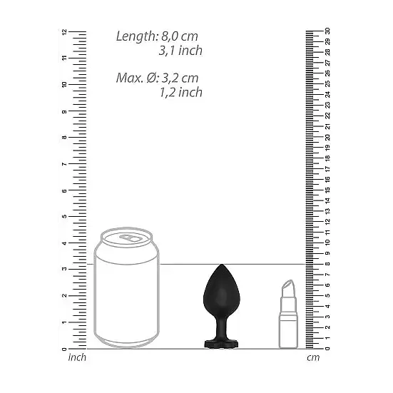 Anal Large Lucky Diamond Butt Plug Black SHOTS AMERICA Anal Large Lucky Diamond Butt Plug Black SHOTS AMERICA