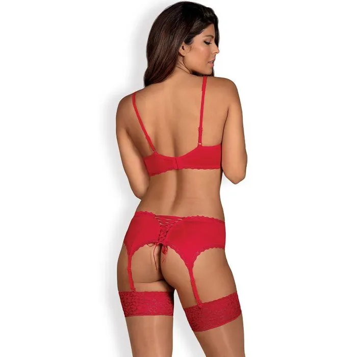 Anal Obsessive Obsessive Jolierose 3 pcs Set Red LXL