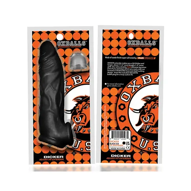 Anal OXBALLS OxBalls Dicker UltraSlim Cocksheath Black Ice