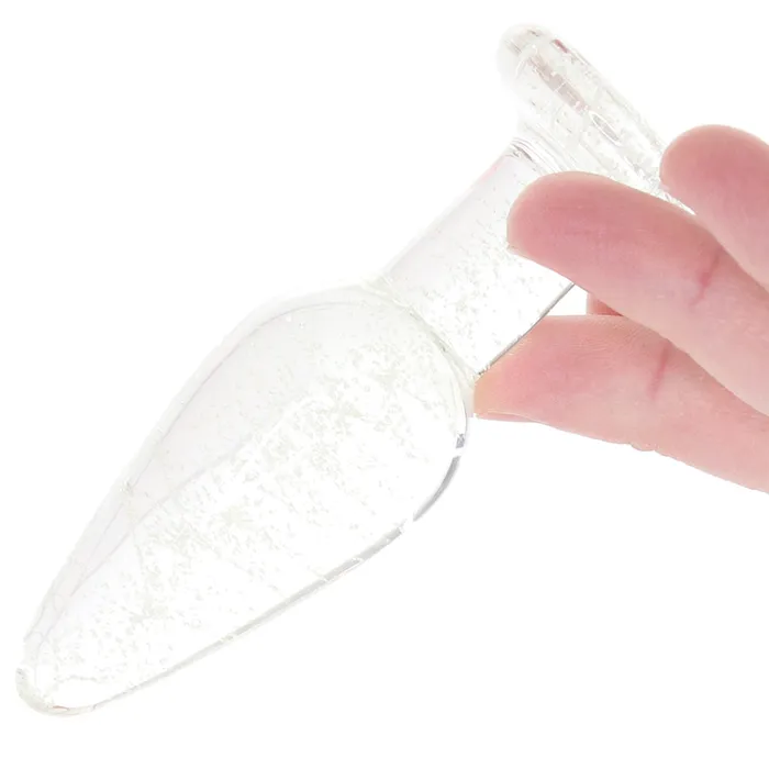 Anal Whipsmart Glow In The Dark Glass Tapered Butt Plug XGen