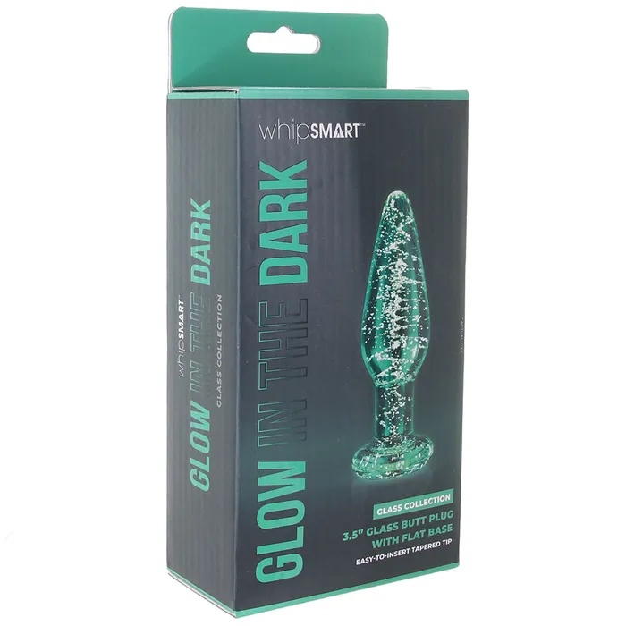 Anal Whipsmart Glow In The Dark Glass Tapered Butt Plug XGen