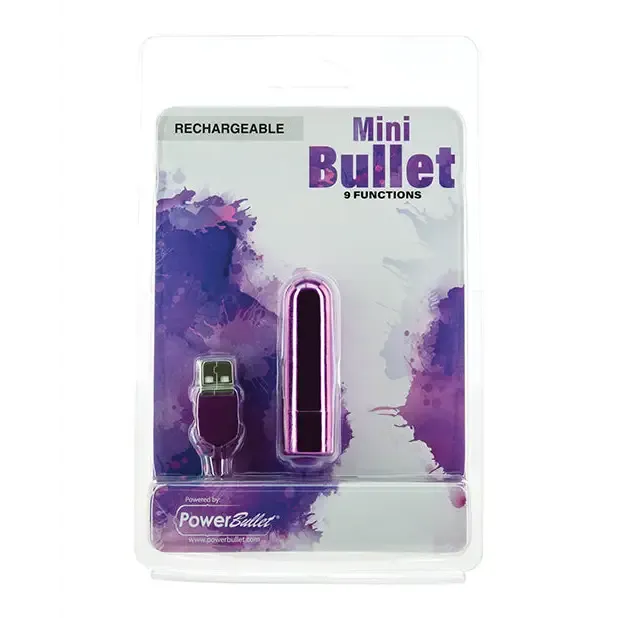 BMS Enterprises Female Sex Toys Mini Bullet Rechargeable Bullet 9 Functions BMS Enterprises Female Sex Toys Mini Bullet Rechargeable Bullet 9 Functions