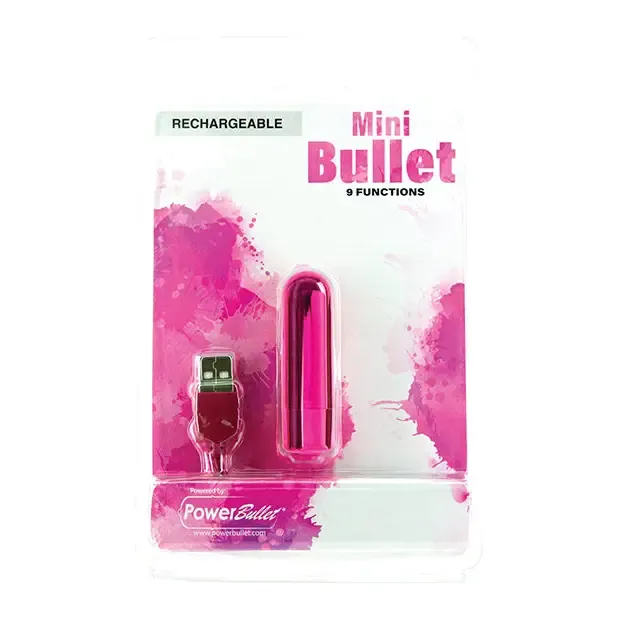 BMS Enterprises Female Sex Toys Mini Bullet Rechargeable Bullet 9 Functions BMS Enterprises Female Sex Toys Mini Bullet Rechargeable Bullet 9 Functions