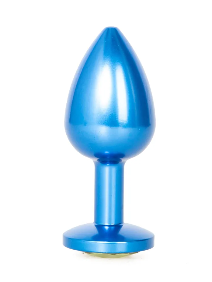 Blue Metal Butt Plug HonourSkintwocom Anal