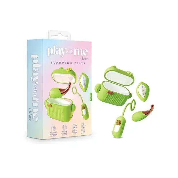 Blush Couples Blush Play with Me Blooming Bliss Remote Controlled Vibrating Kit Green Blush Couples Blush Play with Me Blooming Bliss Remote Controlled Vibrating Kit Green