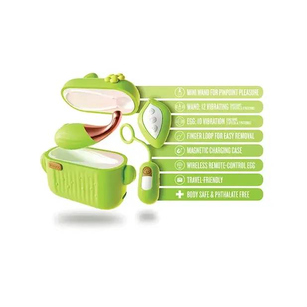 Blush Couples Blush Play with Me Blooming Bliss Remote Controlled Vibrating Kit Green Blush Couples Blush Play with Me Blooming Bliss Remote Controlled Vibrating Kit Green