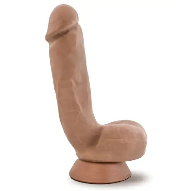 Blush Dildos Blush Au Naturel Macho 85 in Posable Dual Density Dildo with Balls Suction Cup Tan Blush Dildos Blush Au Naturel Macho 85 in Posable Dual Density Dildo with Balls Suction Cup Tan