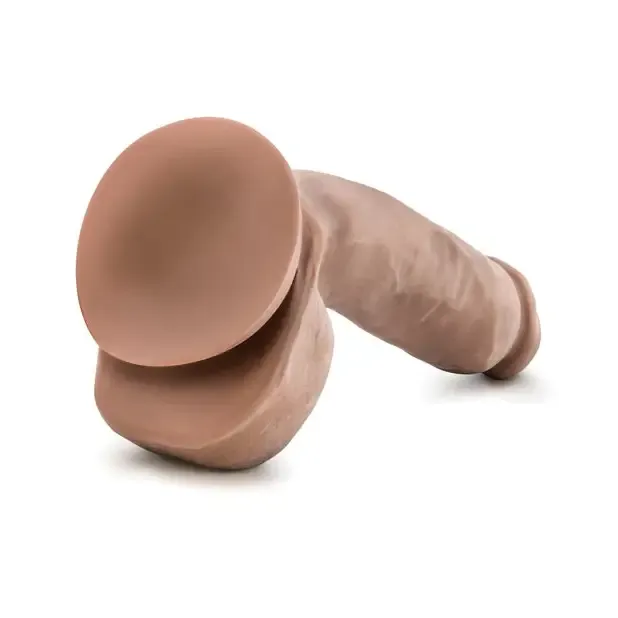 Blush Dildos Blush Au Naturel Macho 85 in Posable Dual Density Dildo with Balls Suction Cup Tan Blush Dildos Blush Au Naturel Macho 85 in Posable Dual Density Dildo with Balls Suction Cup Tan